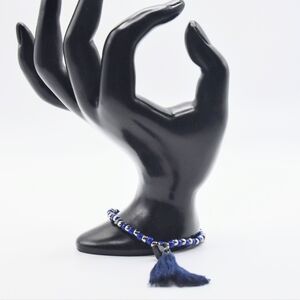 Roaring 20s Style Beaded Bracelet with Tassel